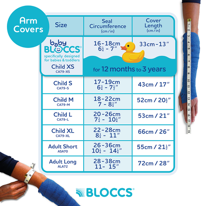 Bloccs Waterproof Cast Cover, Child Arm (7)