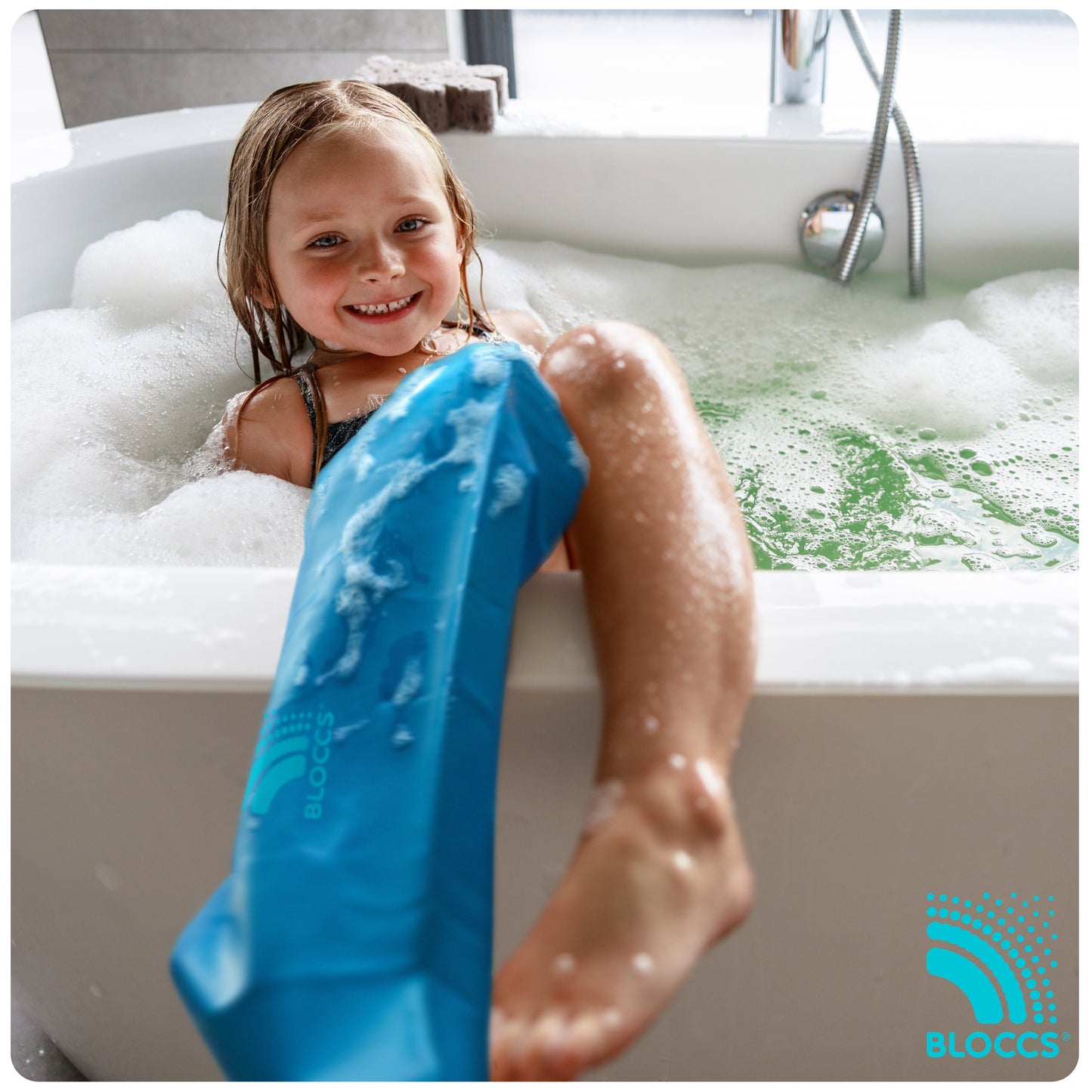Bloccs Waterproof Cast Cover, Child Leg (4)