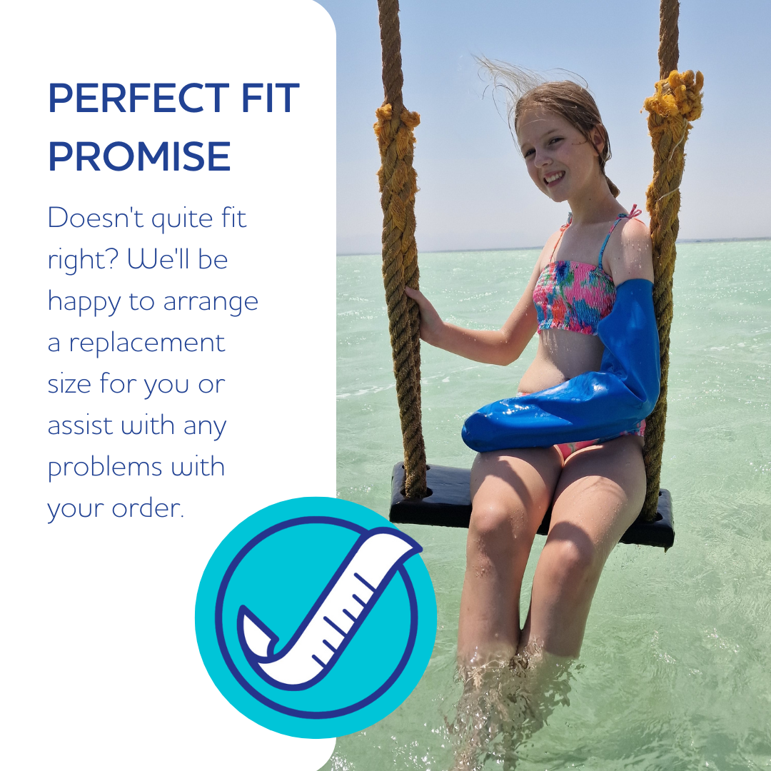 BLOCCS 100% Waterproof Cast Cover – Baby Bloccs (12–36 Months) – Reusable Shower, Bath & Swim Protector – XS (5)