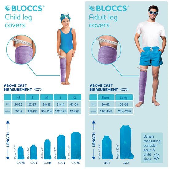 Bloccs Waterproof Cast Cover, Adult Leg (7)