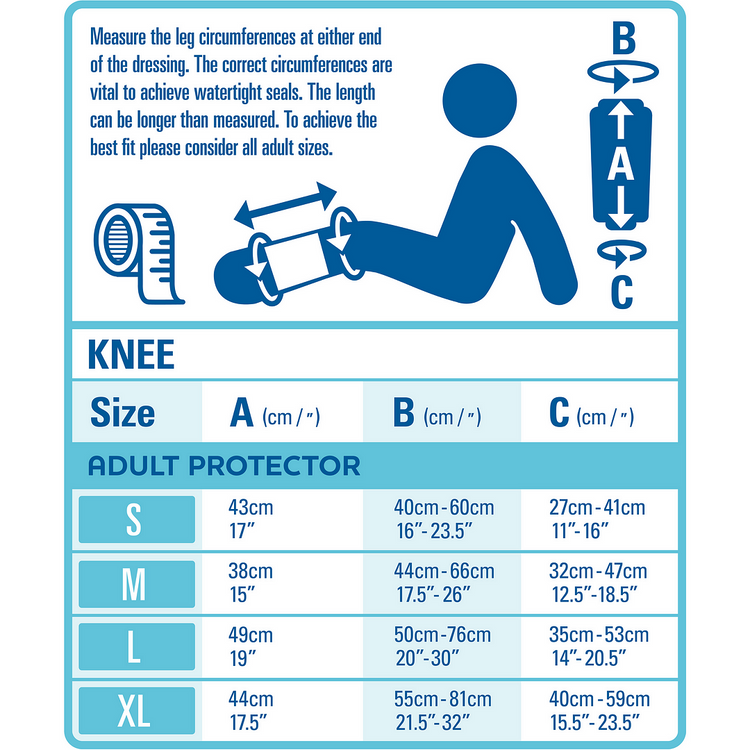 Bloccs Waterproof Knee Cover for Casts and Dressings, Adult (5)